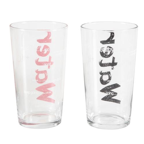 WATER BARDAK 570 ML 2'Lİ SET -SİYAH&PEMBE