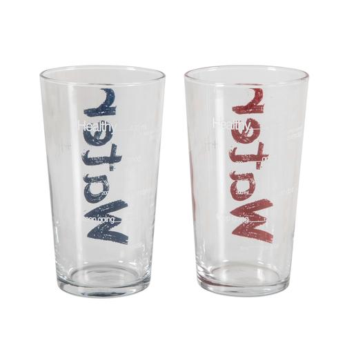  WATER BARDAK 570 ML 2'Lİ SET -MAVİ&KIRMIZI