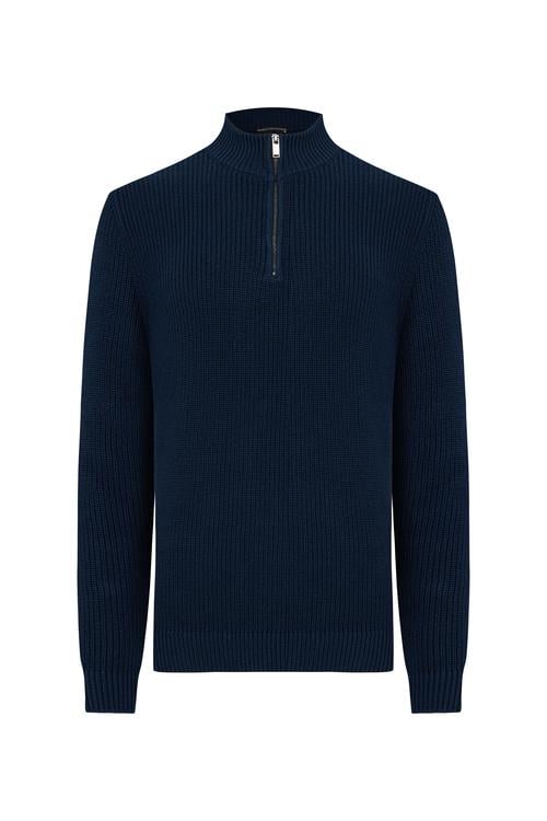 DİK YAKA REGULAR FIT KAZAK