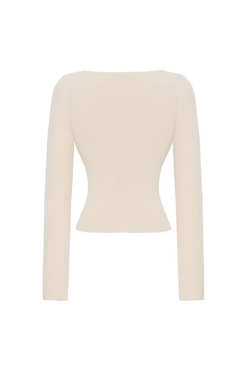  AÇIK YAKA TRİKO KAZAK