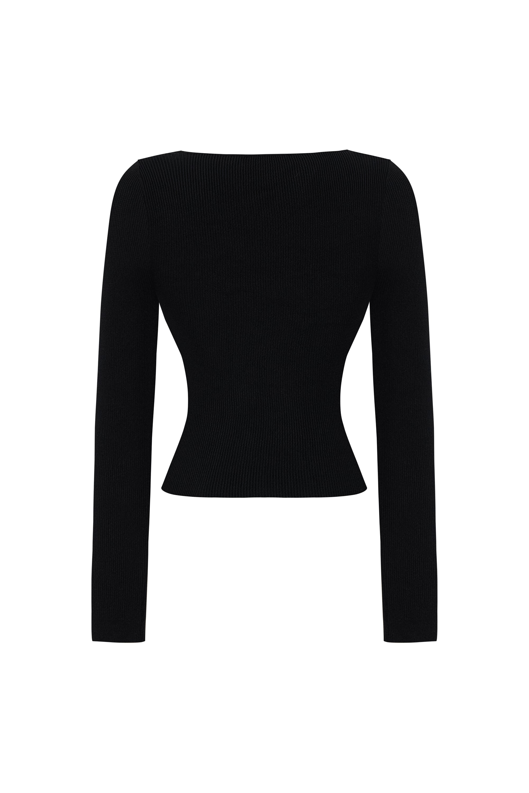 AÇIK YAKA TRİKO KAZAK