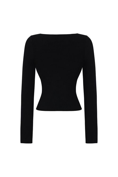  AÇIK YAKA TRİKO KAZAK