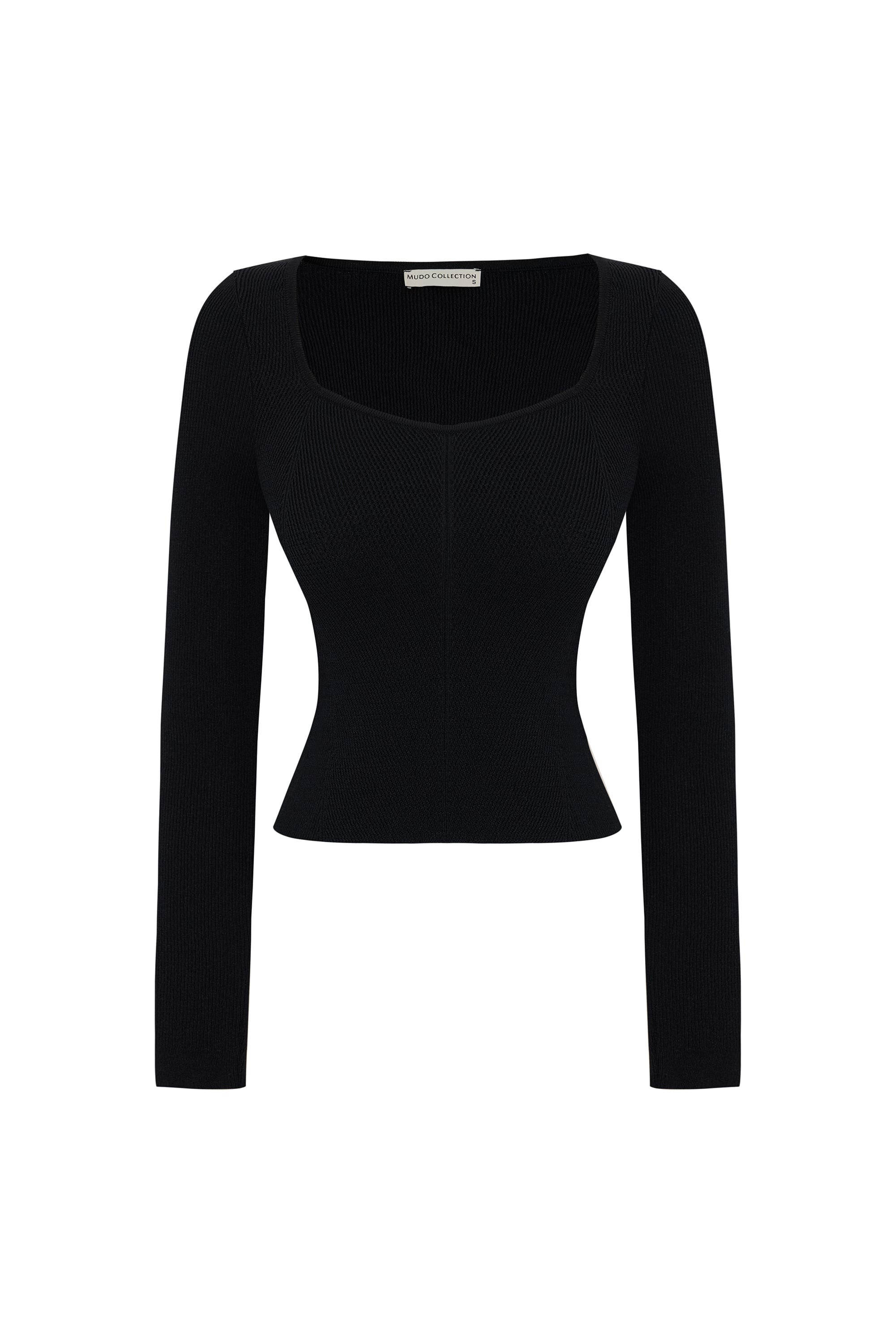 AÇIK YAKA TRİKO KAZAK