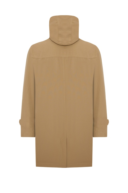  KAPÜŞONLU UZUN TRENÇKOT