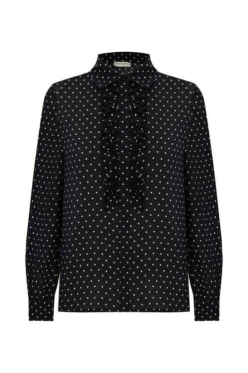 PUANTİYELİ FIRFIRLI SMART GÖMLEK