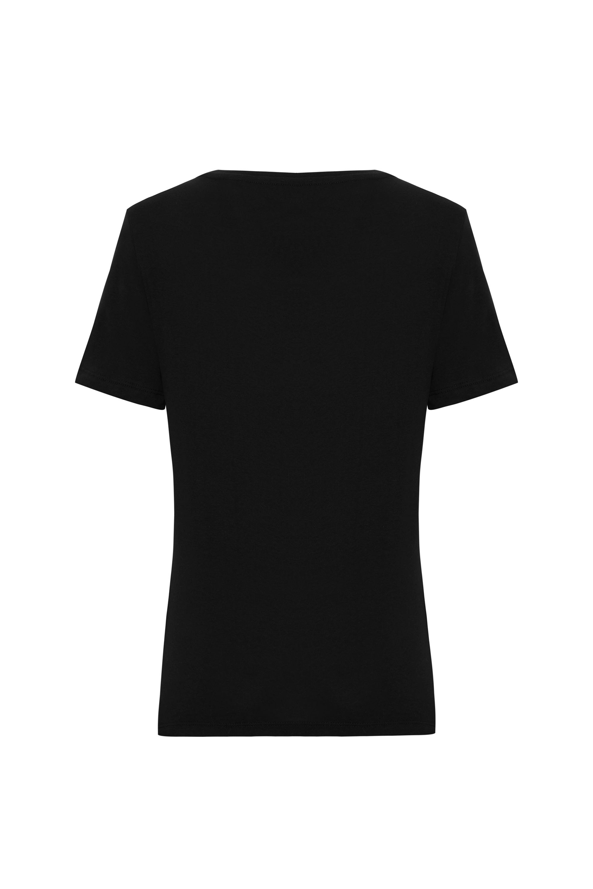 V YAKA KISA KOLLU T-SHIRT