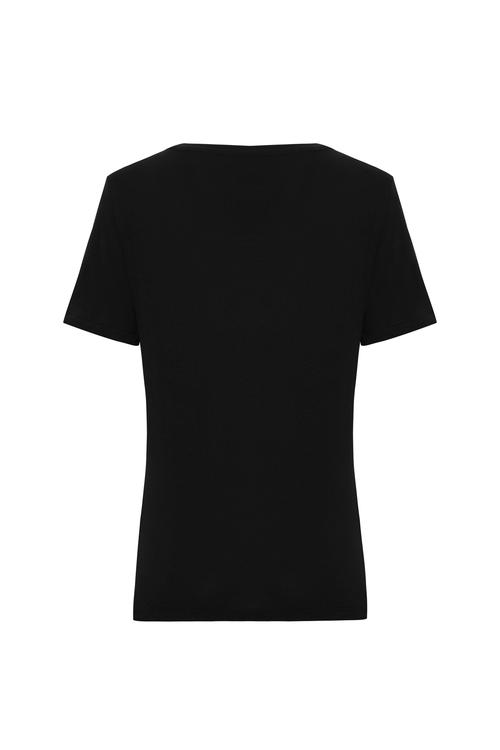  V YAKA KISA KOLLU T-SHIRT