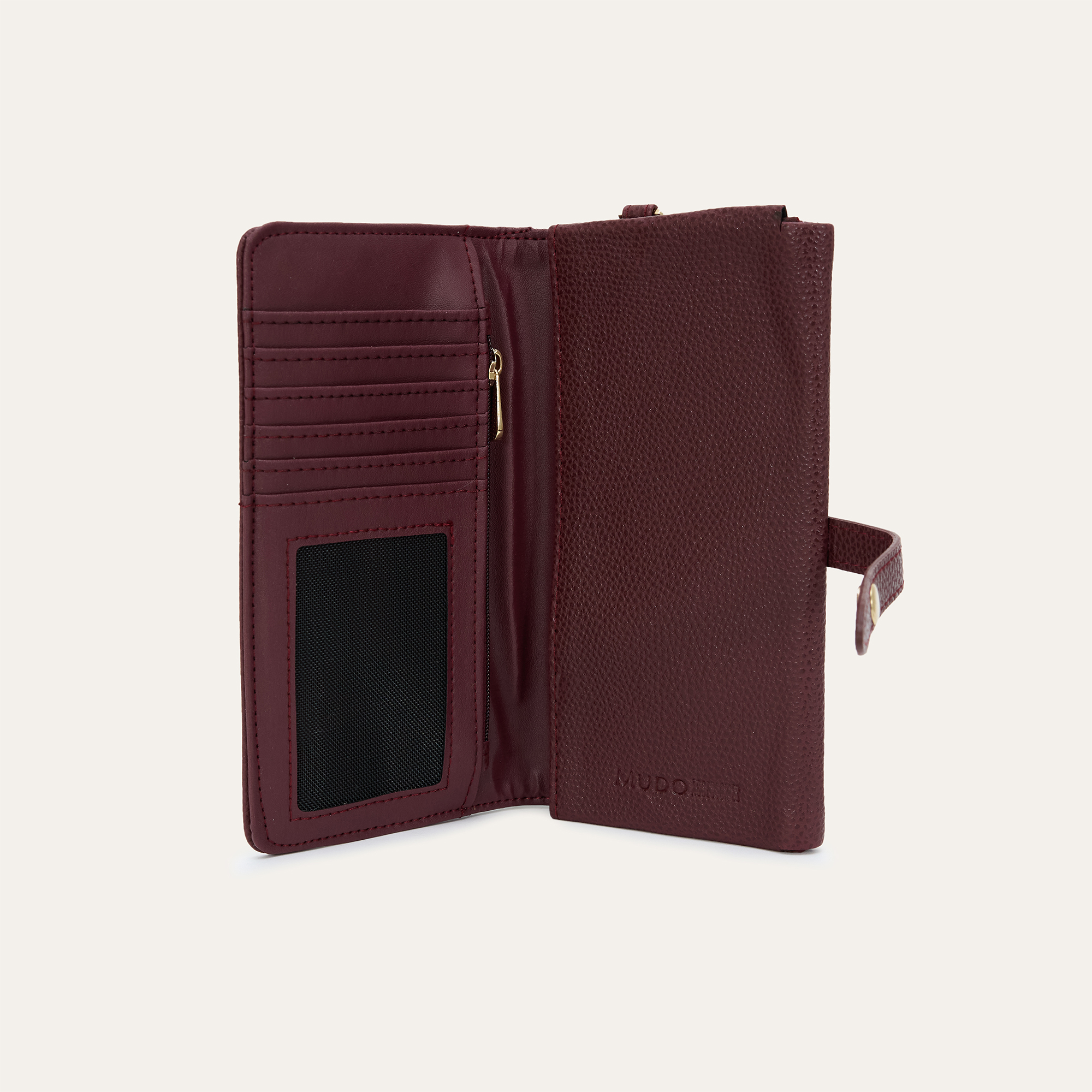 BİLEK ASKILI DERİ GÖRÜNÜMLÜ CÜZDAN