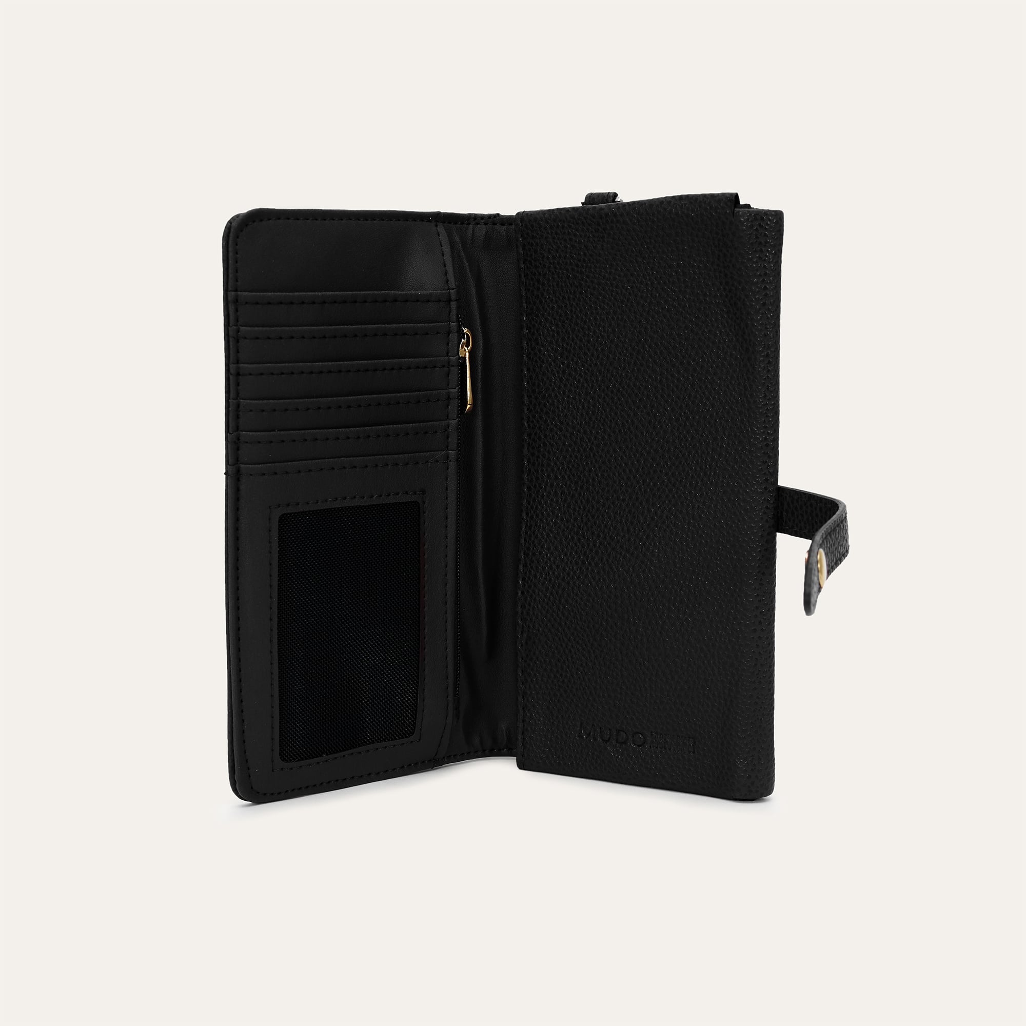 BİLEK ASKILI DERİ GÖRÜNÜMLÜ CÜZDAN