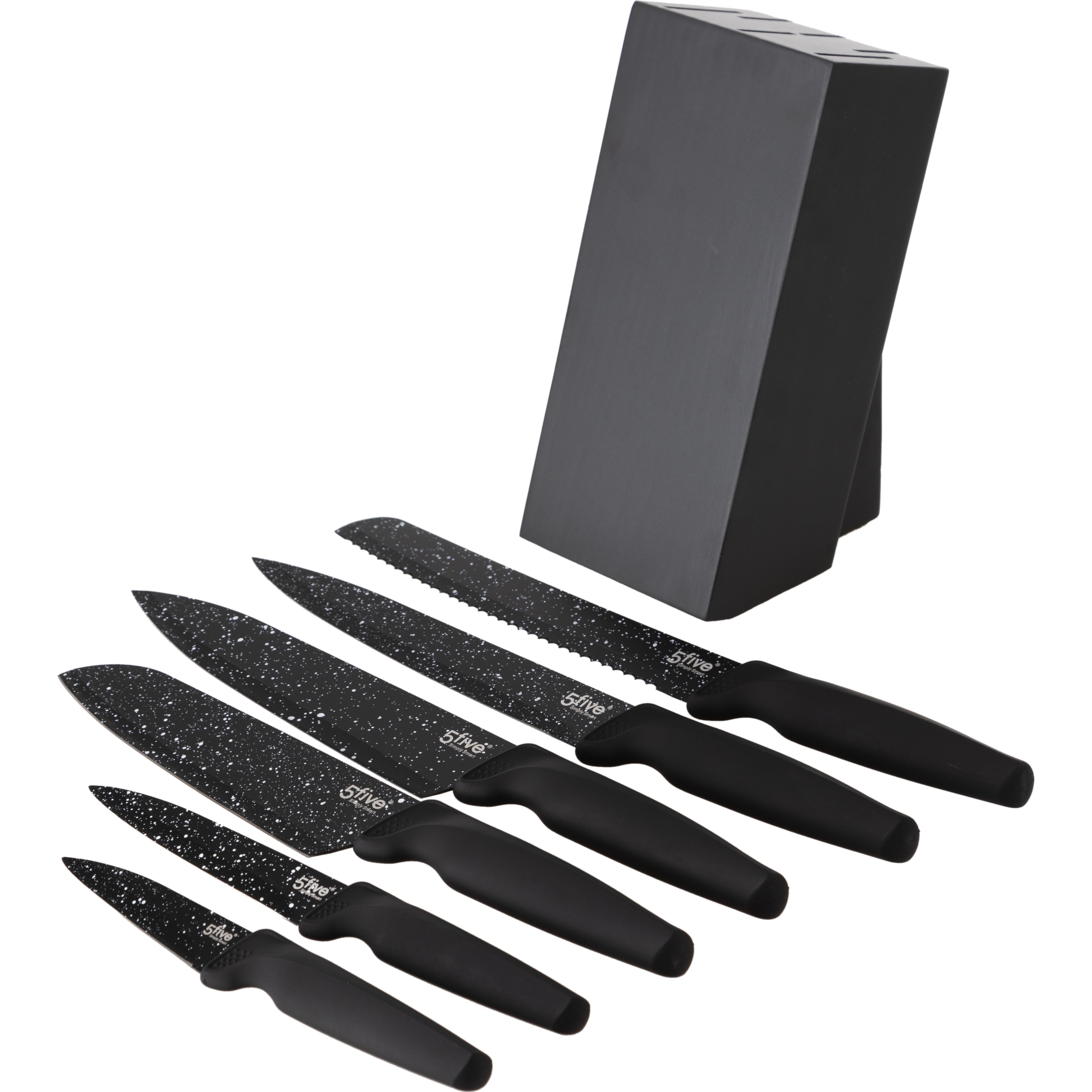 BLACK 6 BIÇAKLI STANDLI SET
