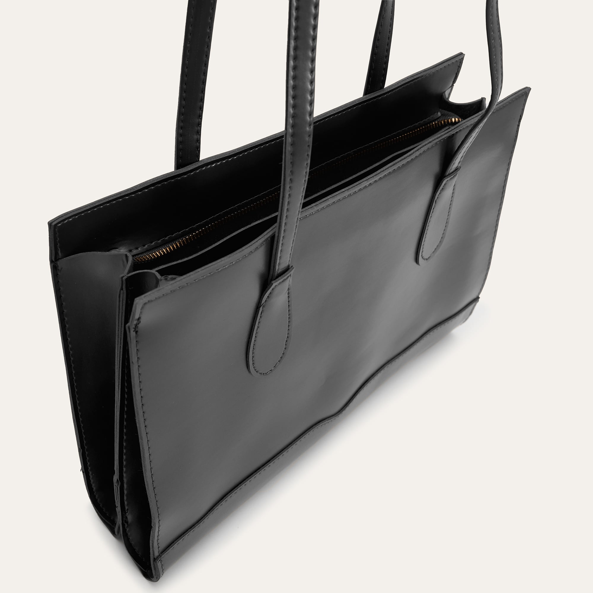 DERİ GÖRÜNÜMLÜ BÜYÜK TOTE ÇANTA