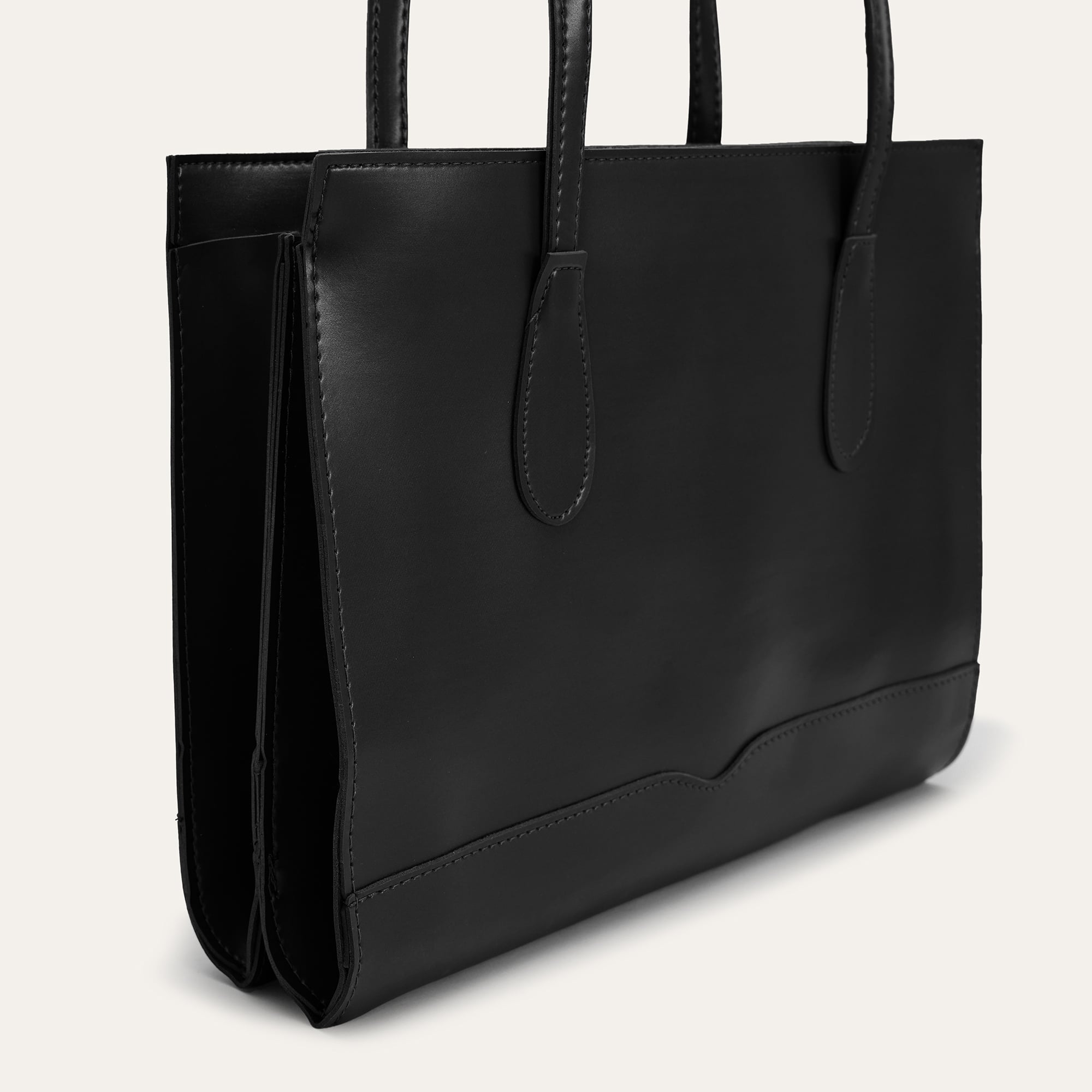 DERİ GÖRÜNÜMLÜ BÜYÜK TOTE ÇANTA