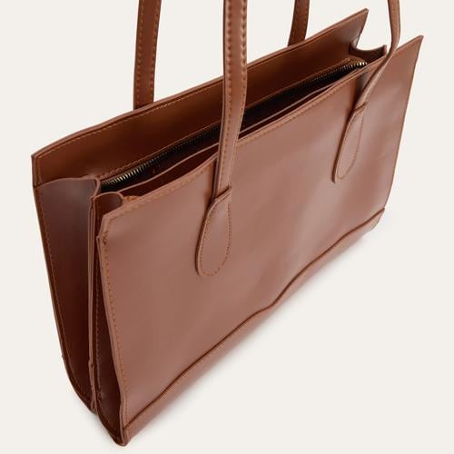  DERİ GÖRÜNÜMLÜ BÜYÜK TOTE ÇANTA