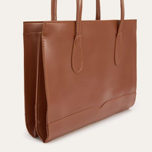  DERİ GÖRÜNÜMLÜ BÜYÜK TOTE ÇANTA