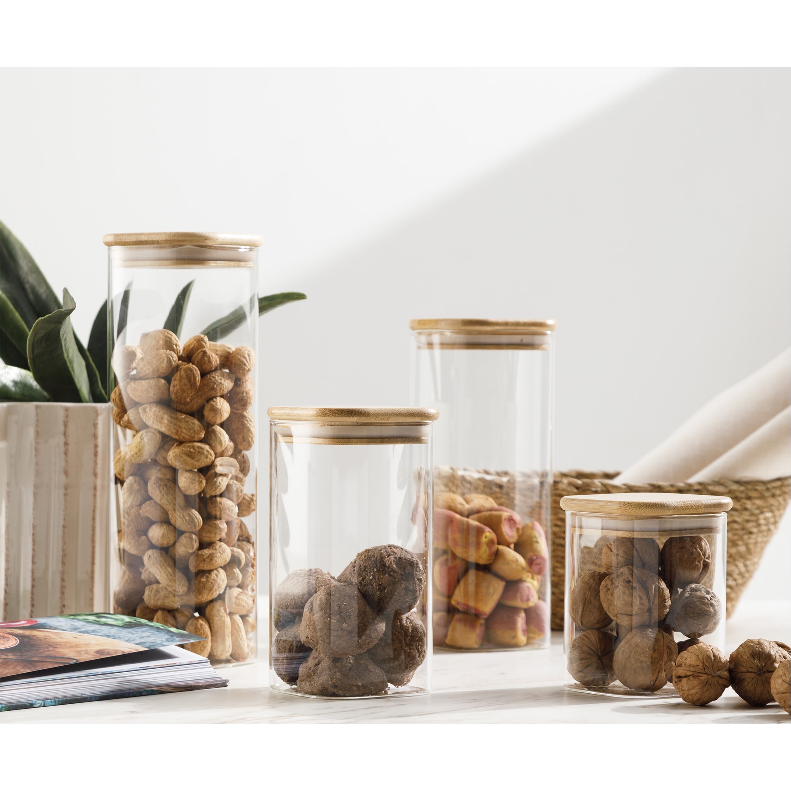 BOROSİLİKAT KARE KAVANOZ  800ML