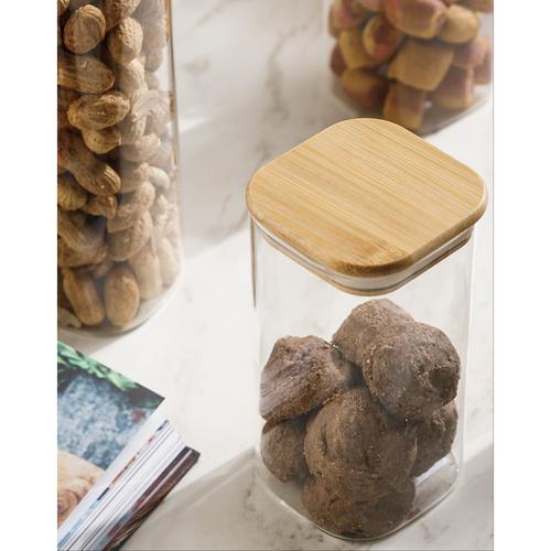  BOROSİLİKAT KARE KAVANOZ  800ML