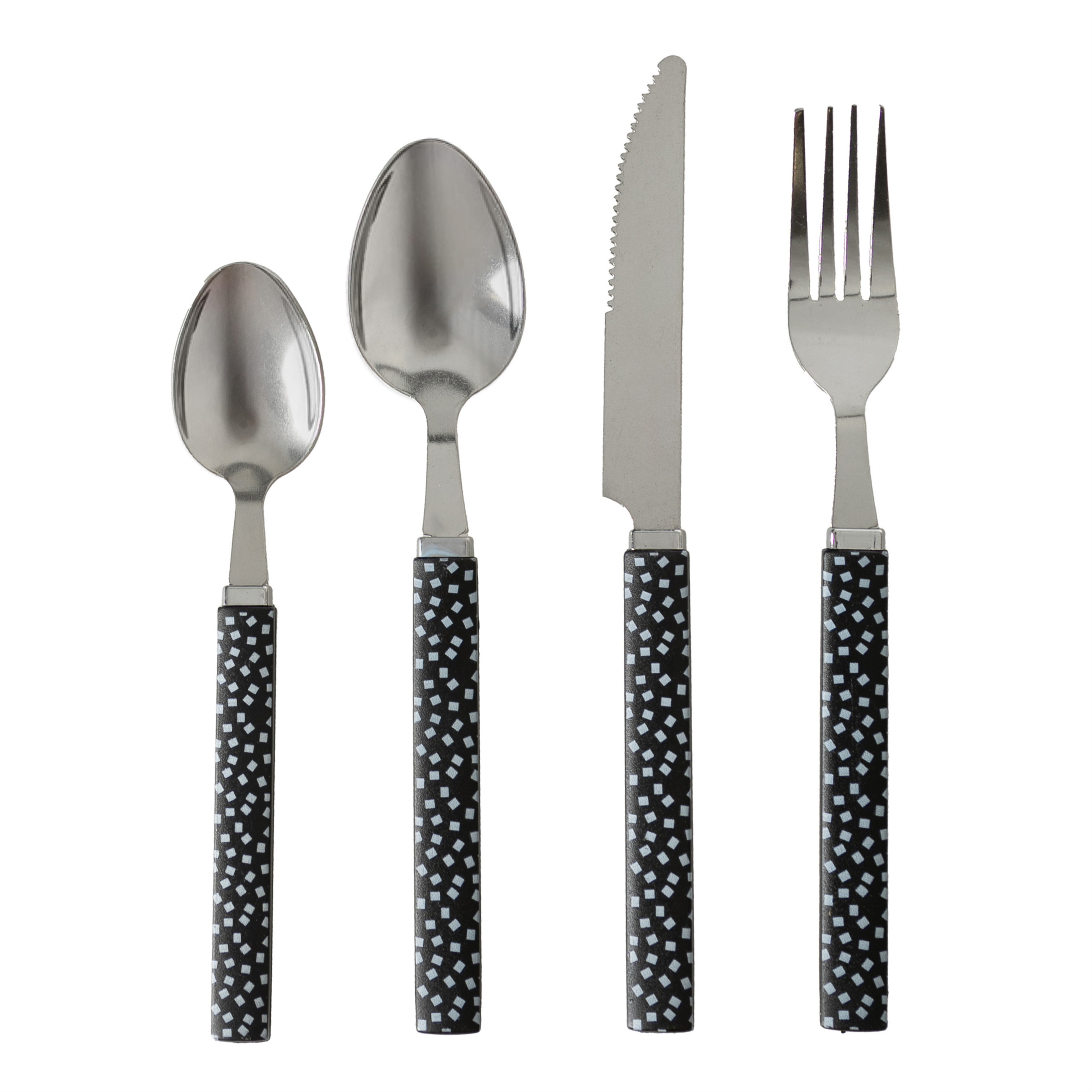 BLACK 24 PARÇA SEPETLİ ÇATAL BIÇAK SETİ