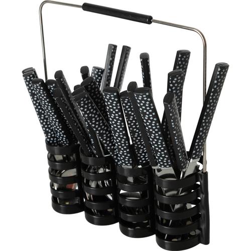  BLACK 24 PARÇA SEPETLİ ÇATAL BIÇAK SETİ