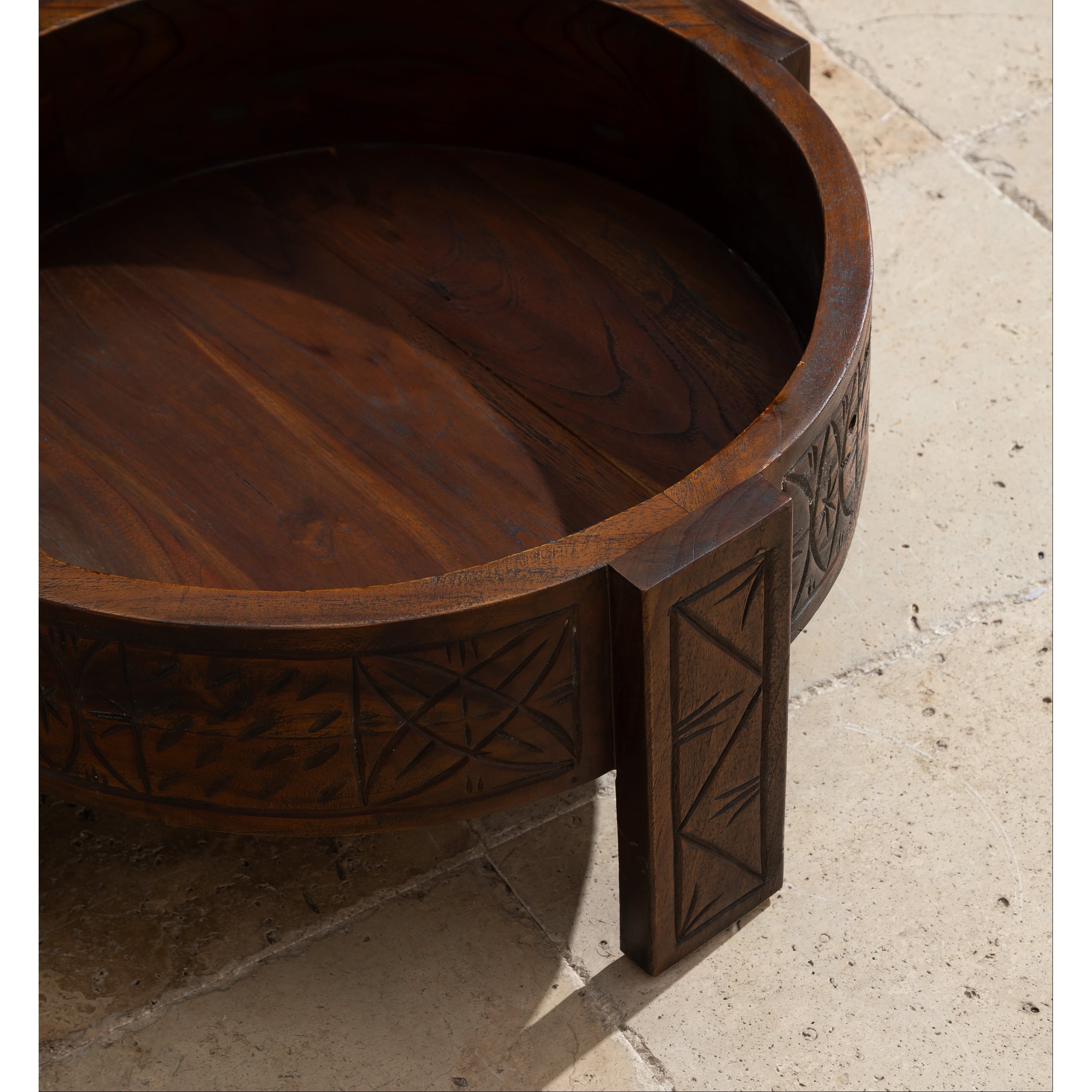 GUSTAVIA KAHVE SEHPASI KAHVERENGİ