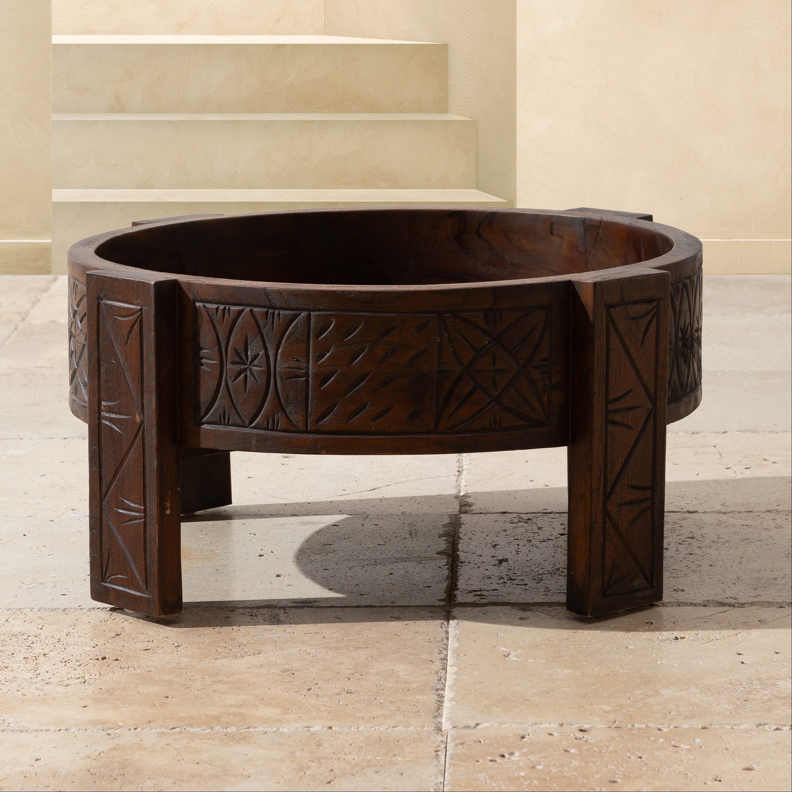 GUSTAVIA KAHVE SEHPASI KAHVERENGİ