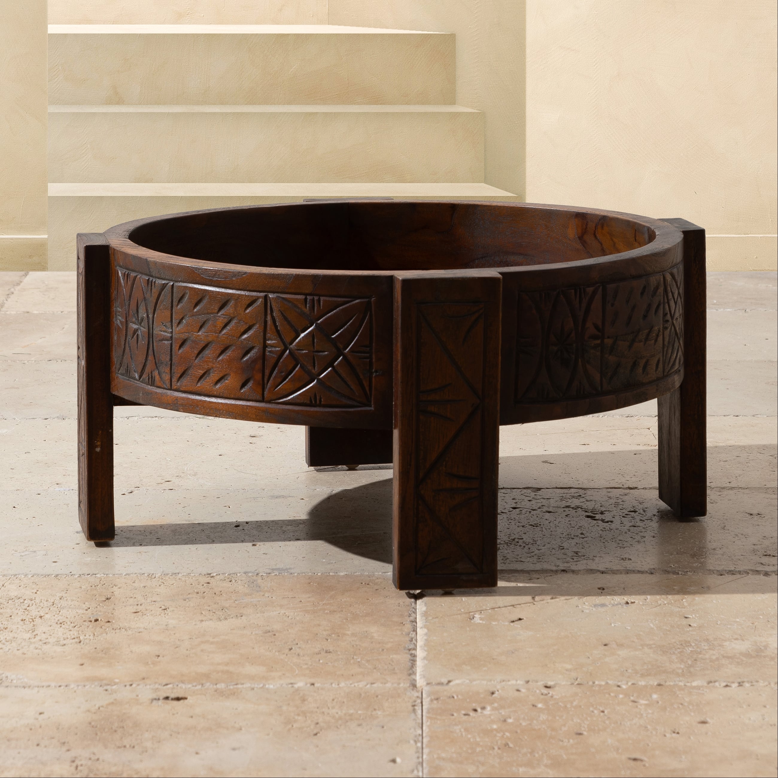 GUSTAVIA KAHVE SEHPASI KAHVERENGİ