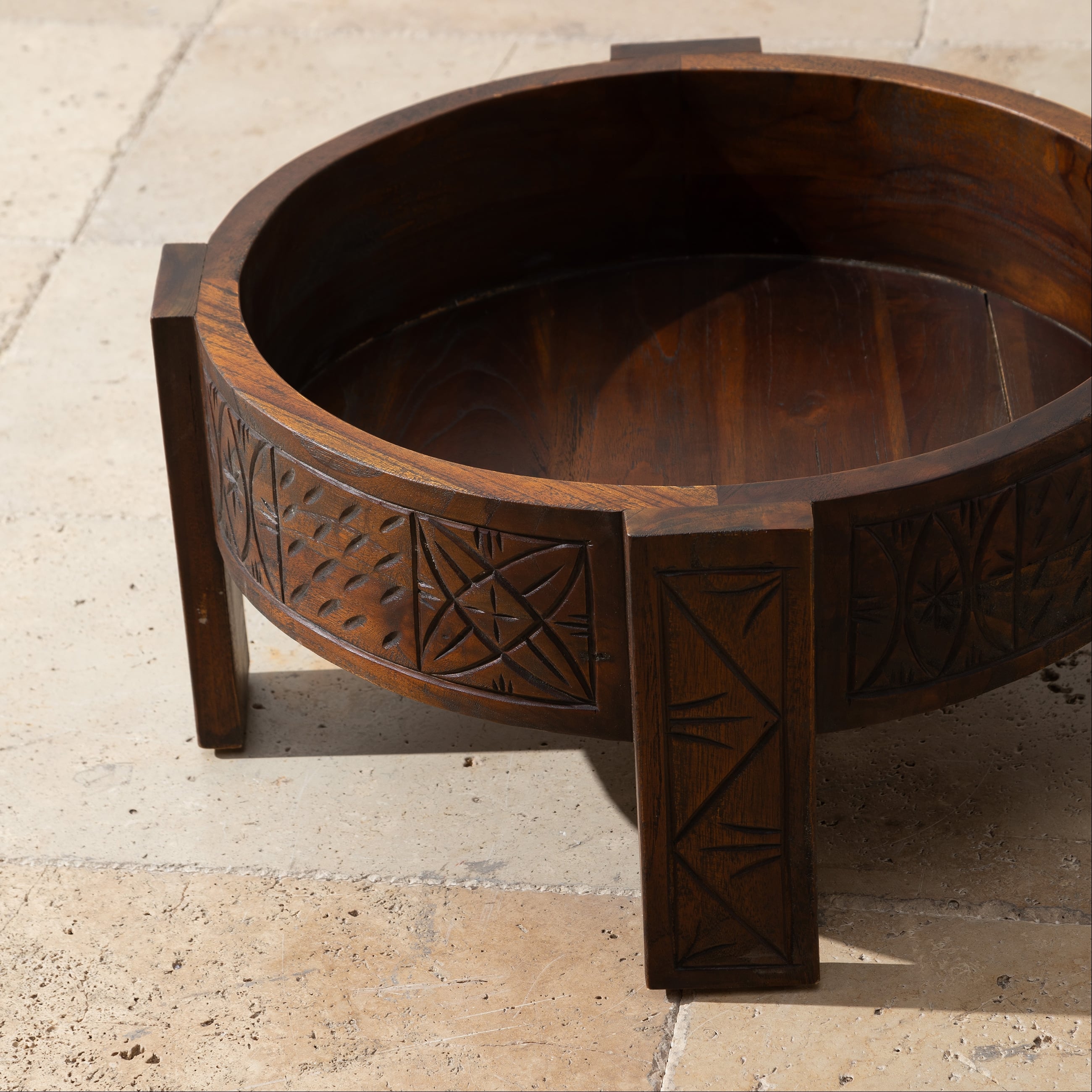 GUSTAVIA KAHVE SEHPASI KAHVERENGİ