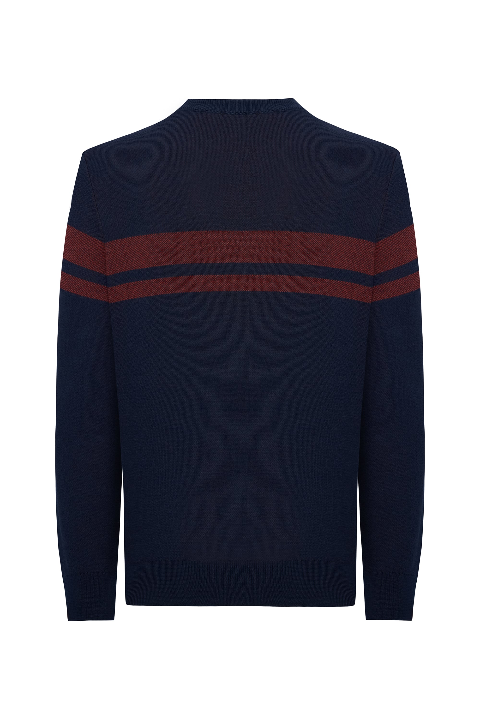 BLOKLU BİSİKLET YAKA KAZAK