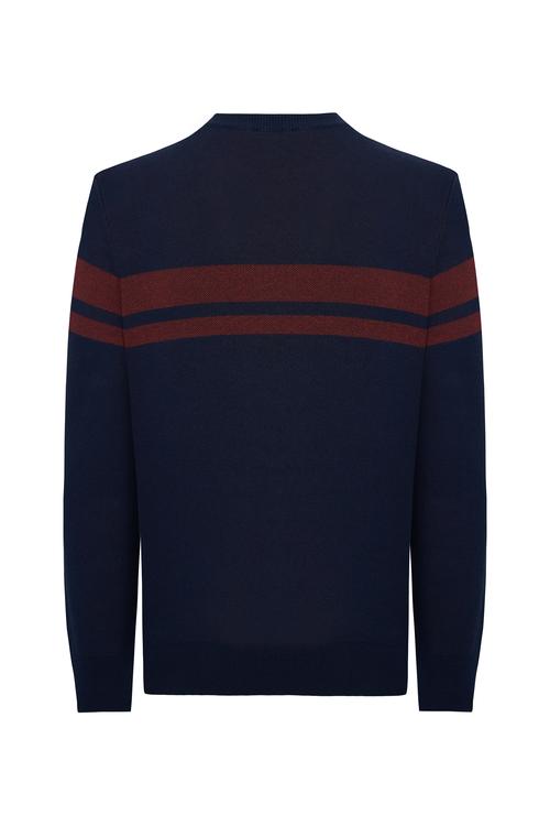  BLOKLU BİSİKLET YAKA KAZAK