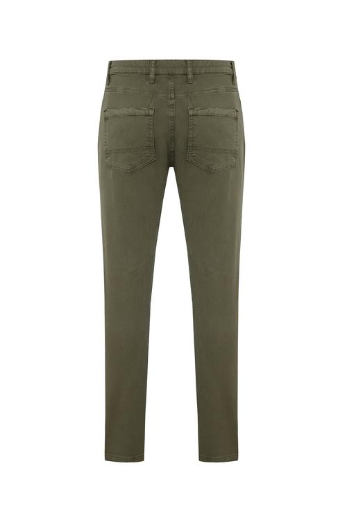  Erkek Haki Pamuklu Slim Fit Pantolon