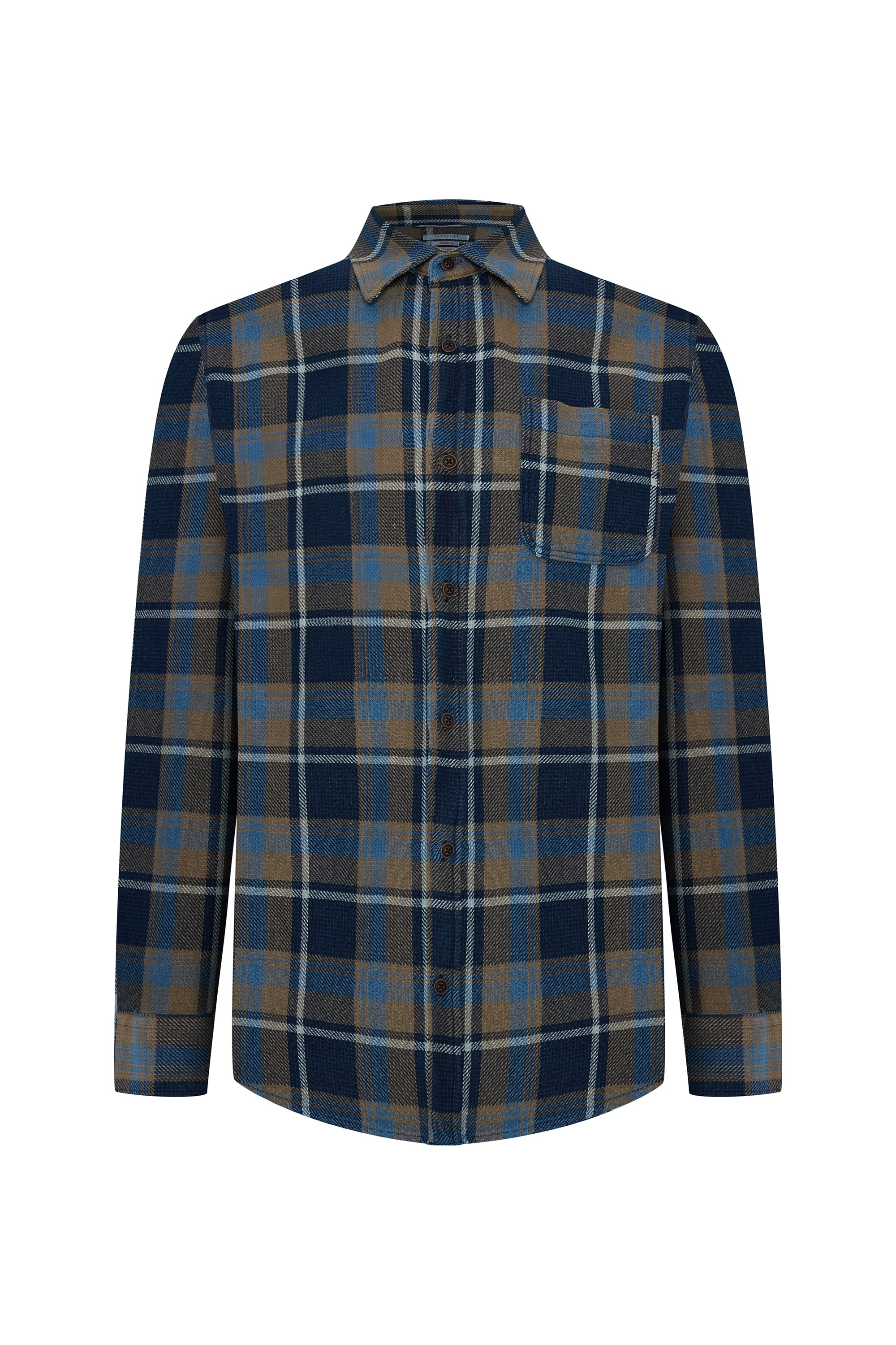 PAMUKLU EKOSELİ REGULAR FIT GÖMLEK