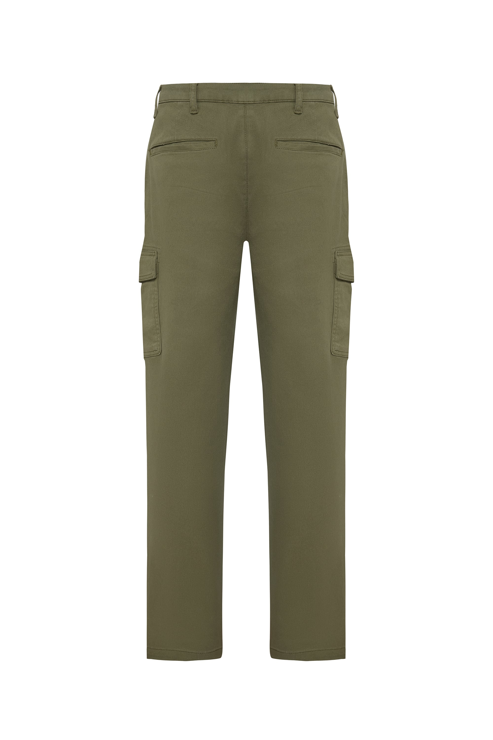 PAMUK KARIŞIMLI STRAIGHT FIT KARGO PANTOLON