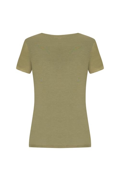 VİSKON BİSİKLET YAKA T-SHIRT