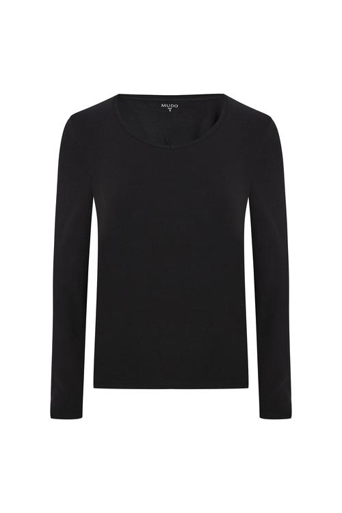  V YAKA UZUN KOLLU T-SHIRT