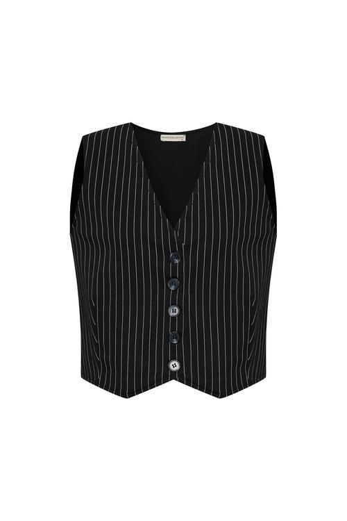  ÇİZGİLİ CASUAL YELEK