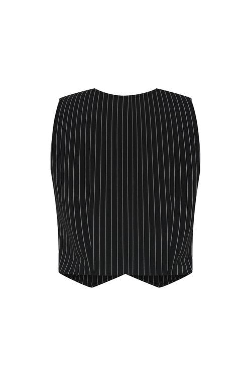  ÇİZGİLİ CASUAL YELEK