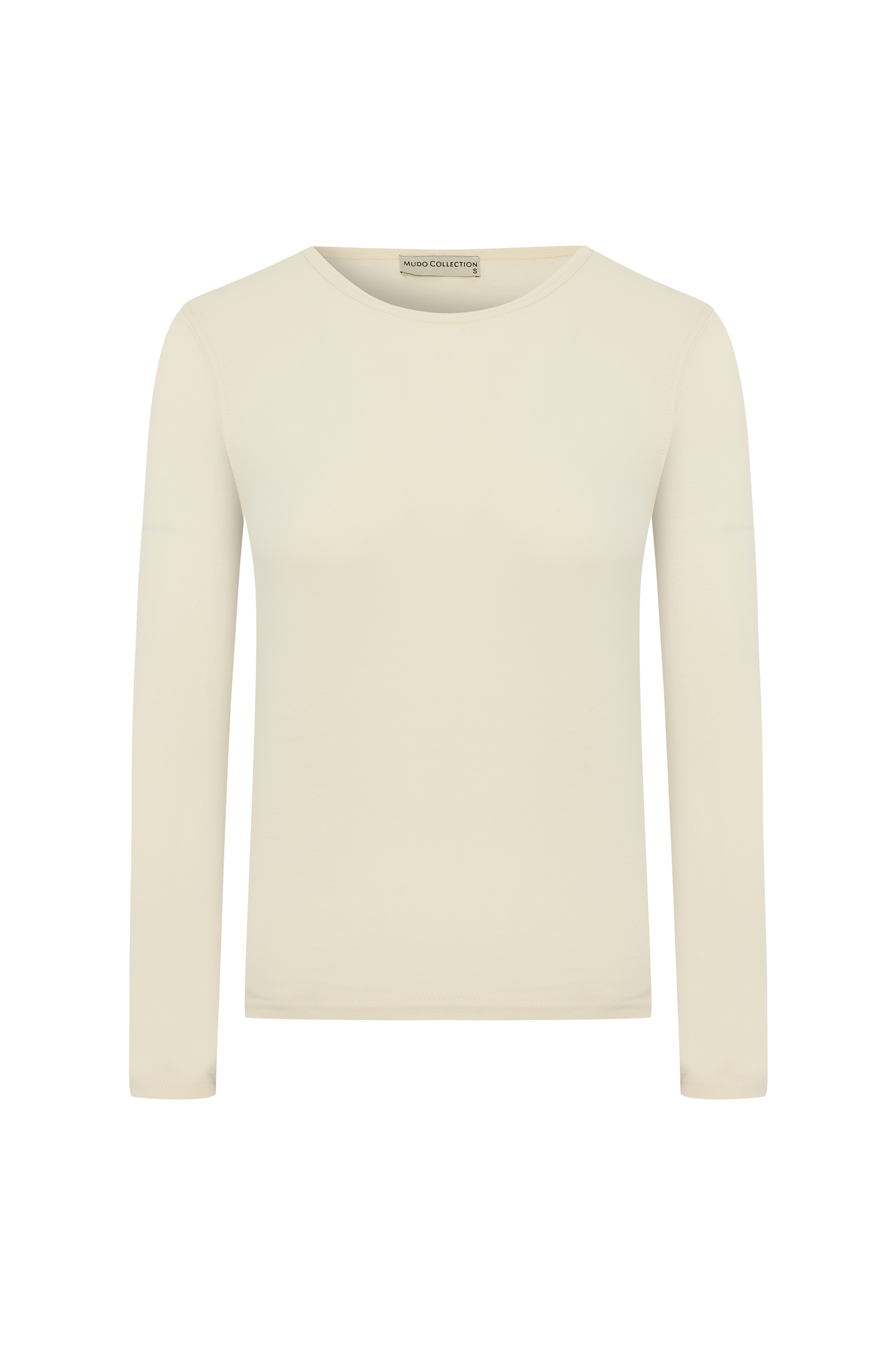 PAMUKLU UZUN KOLLU T-SHIRT