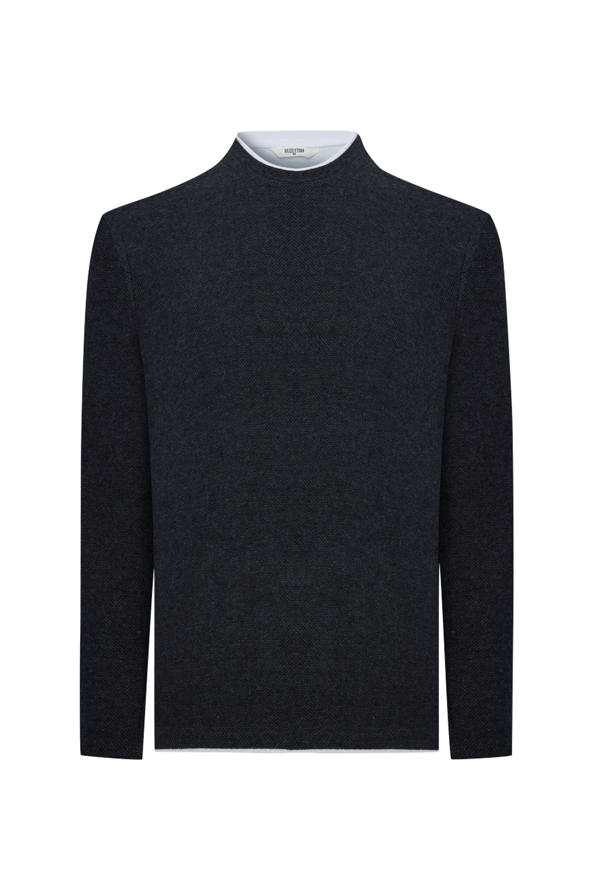 PAMUK KARIŞIMLI BİSİKLET YAKA SWEATSHIRT