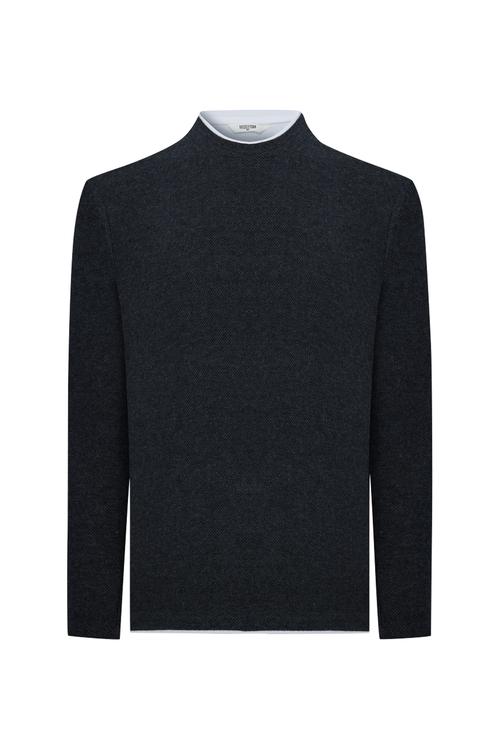  PAMUK KARIŞIMLI BİSİKLET YAKA SWEATSHIRT