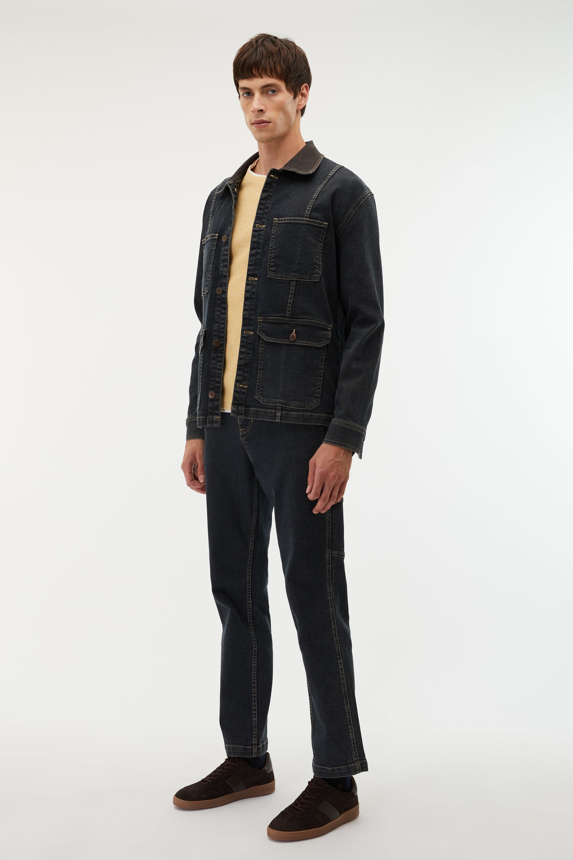 ÇOK CEPLİ JEAN CEKET