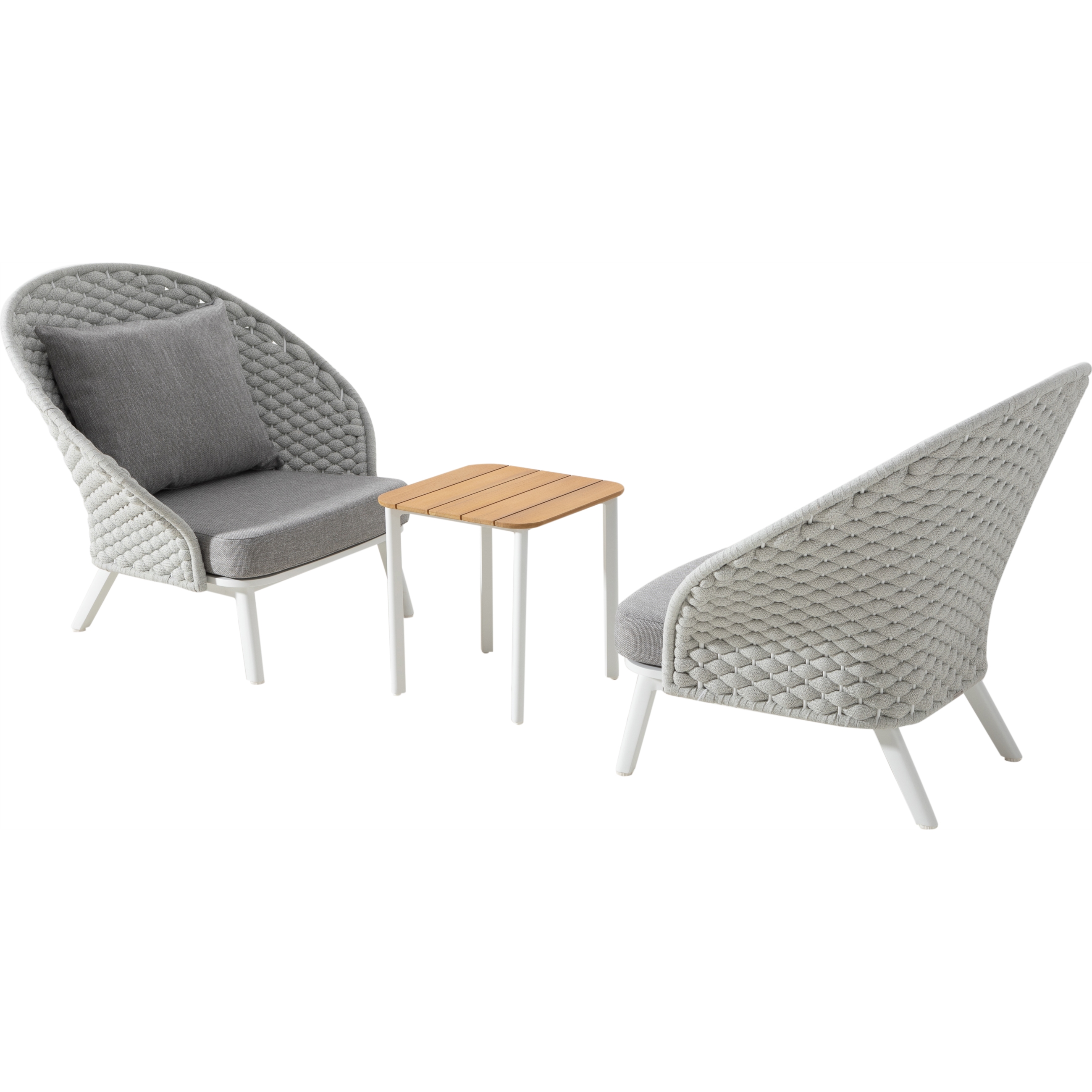 MALOW BISTRO SET GRİ