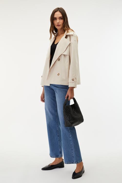  OVERSIZE KISA TRENÇKOT CEKET