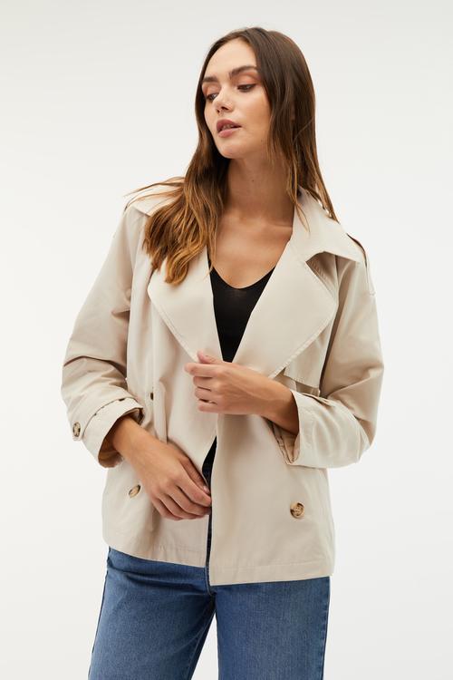  OVERSIZE KISA TRENÇKOT CEKET