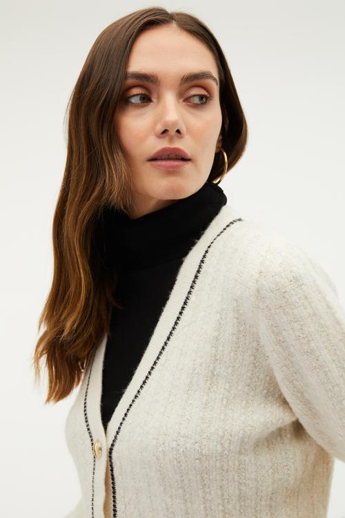  ÇİZGİ DETAYLI HIRKA