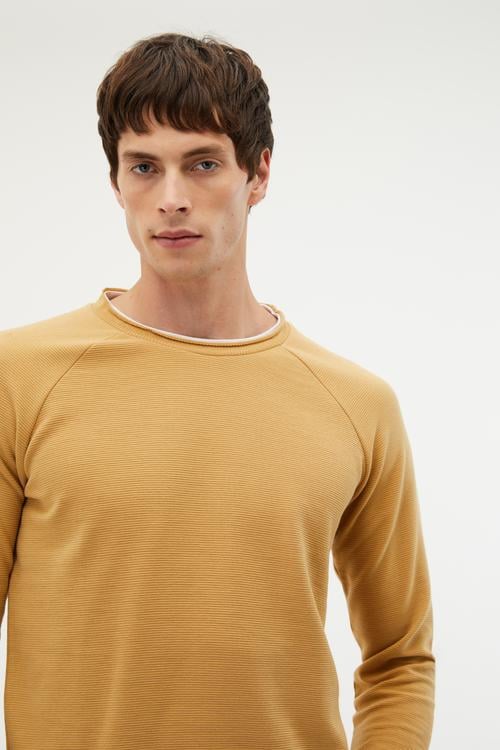  PAMUKLU BİSİKLET YAKA SWEATSHIRT