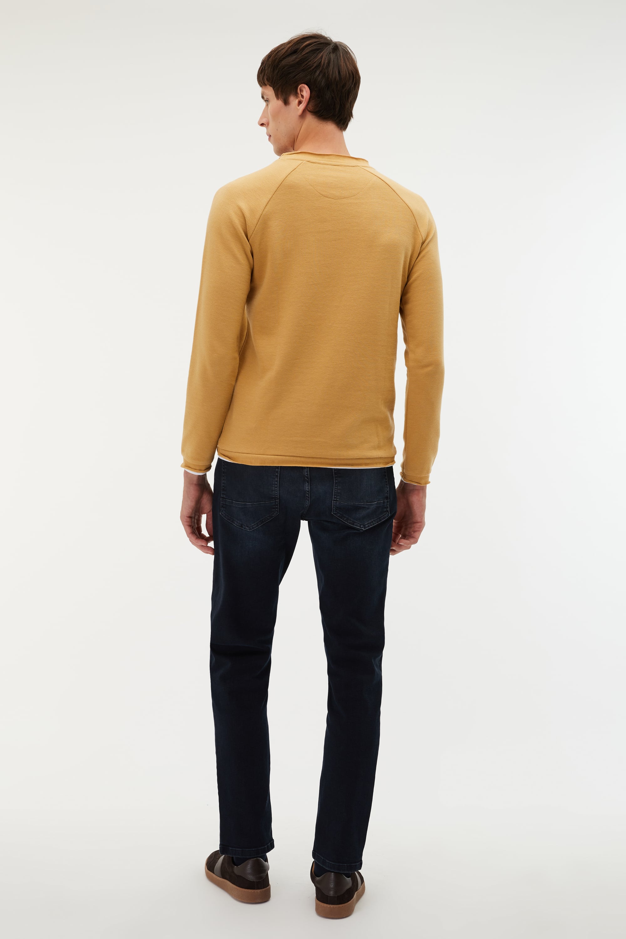 PAMUKLU BİSİKLET YAKA SWEATSHIRT