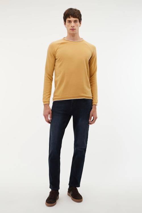  PAMUKLU BİSİKLET YAKA SWEATSHIRT