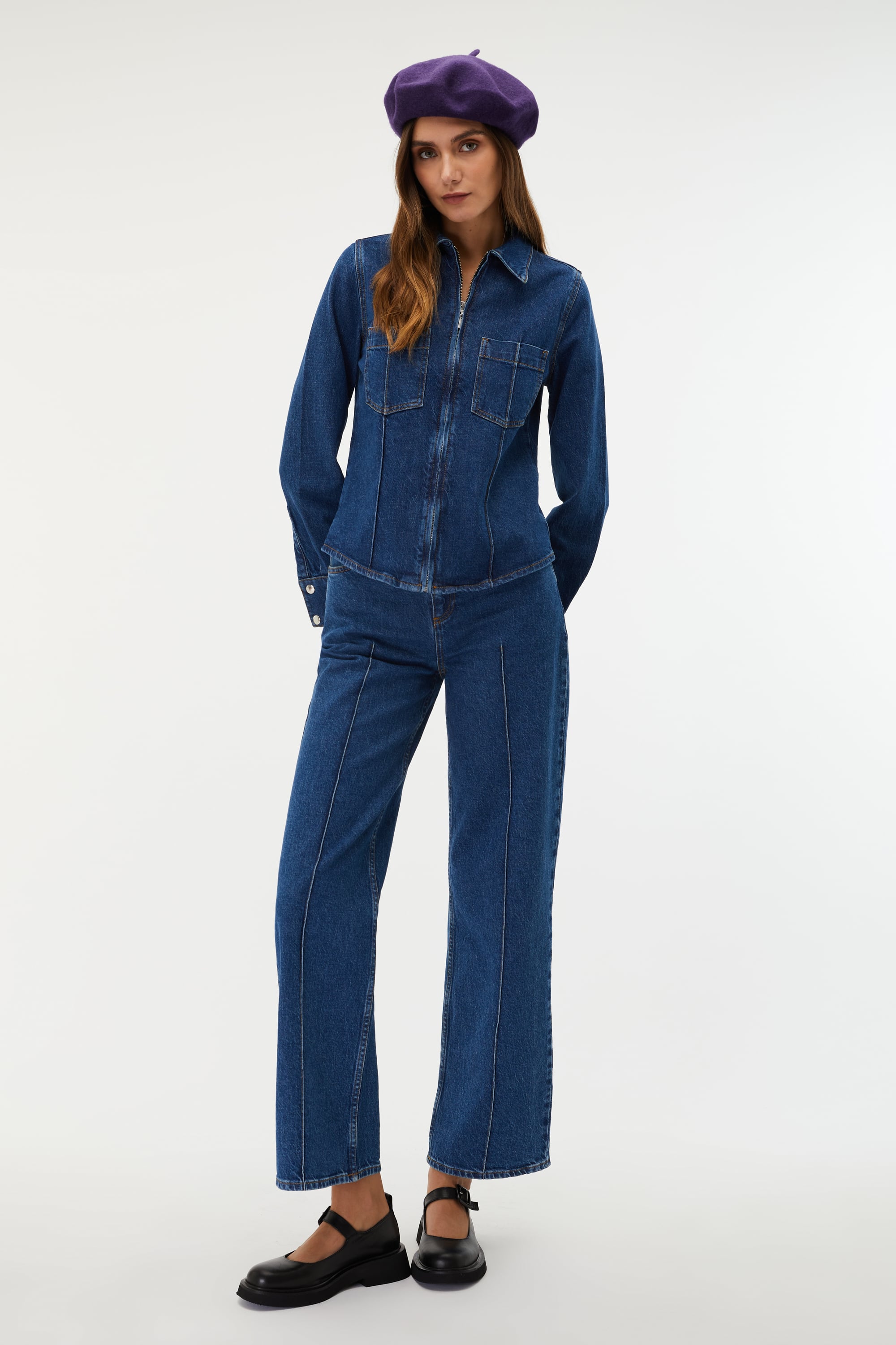 WIDE LEG JEAN PANTOLON