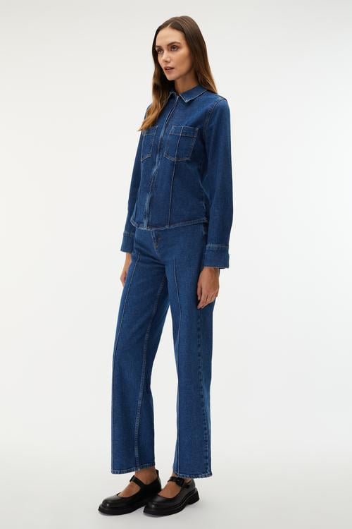 WIDE LEG JEAN PANTOLON