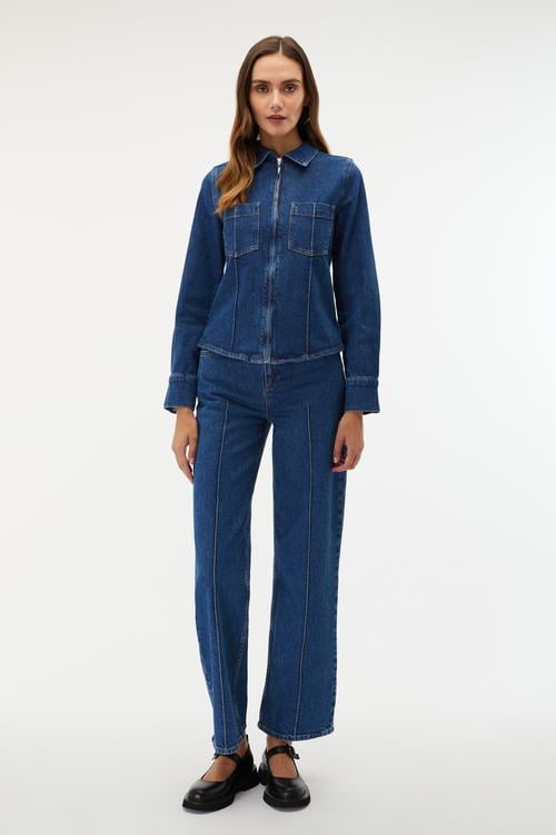 WIDE LEG JEAN PANTOLON