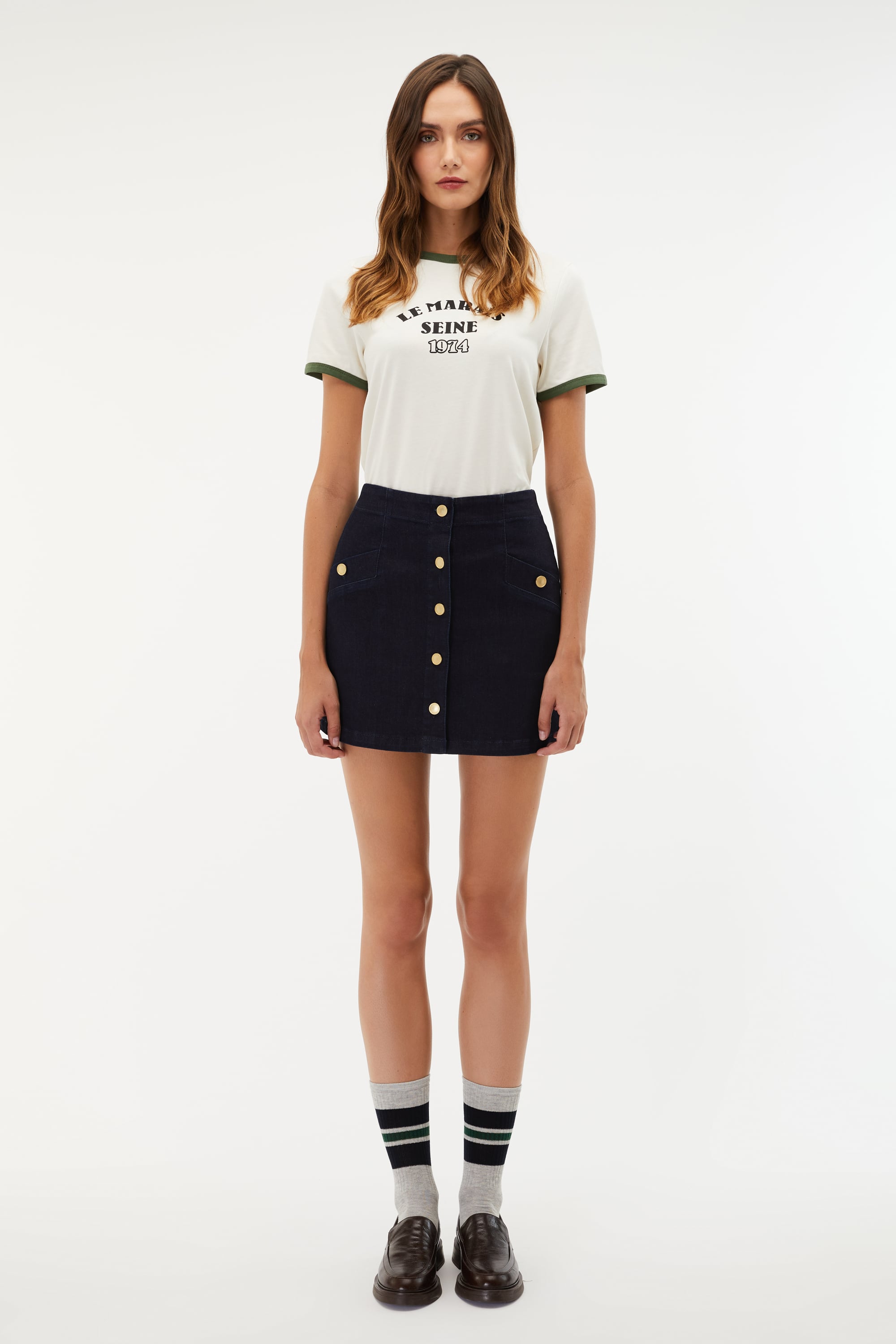 DÜĞMELİ MİNİ ETEK